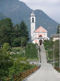 Village of Maggia in the Maggia Valley, Ticino, Switzerland