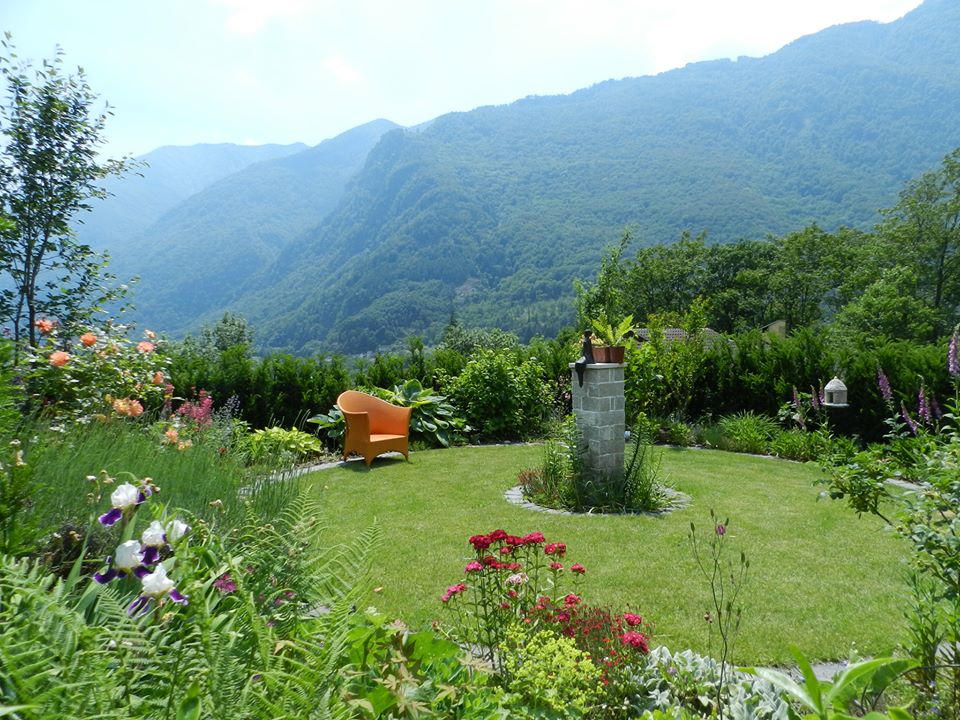 Der "Runde Garten" dieses Jahr bei Casa alla Cascata, Maggia, Tessin