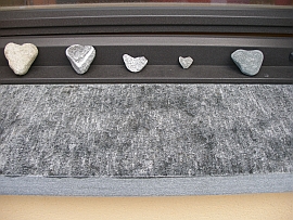 heart-shaped stones from the Maggia river