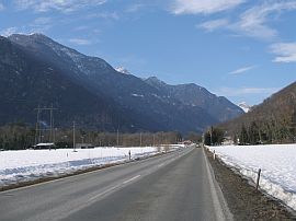 Maggia Valley in the winter