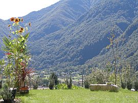 south-west view of mountains - upper garden level