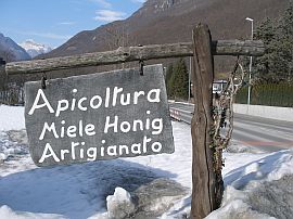 honey for sale in the Maggia Valley