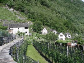 Village of Maggia in the Maggia Valley, Ticino, Switzerland