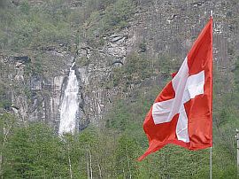 Waterfall in Bignasco